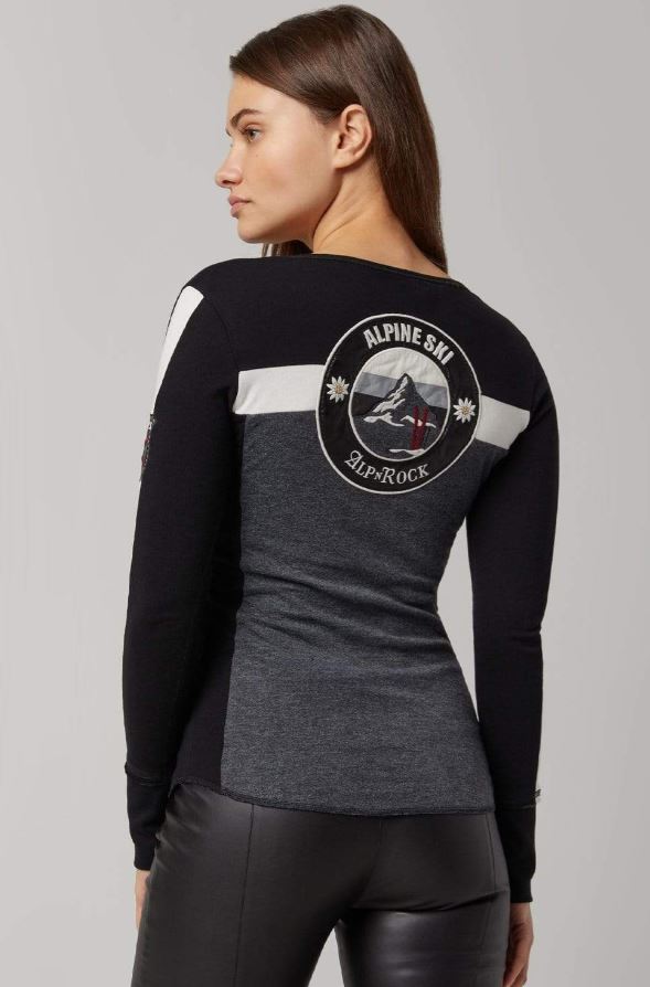 Ski The World Henley  Heather Black – Alp N Rock